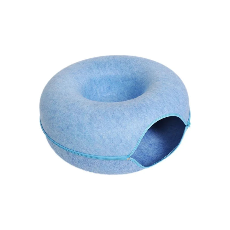 plush cat and dog bed house, view 2 - MRSLM