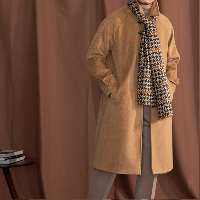 thick warm baggy lapel coat - MRSLM