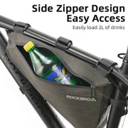 rainproof triangle bike bag, view 5 - MRSLM
