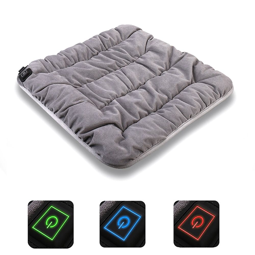 3-Level Adjustable Electric Heating Pad - Comfortable Body Warmer for Chair and Car