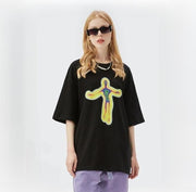 oversized hip hop graphic t-shirt - MRSLM
