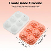 rose-shaped silicone ice cube tray with lid, view 7 - MRSLM