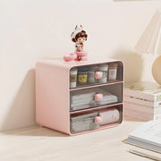clear acrylic desk organizer with drawers, view 5 - MRSLM