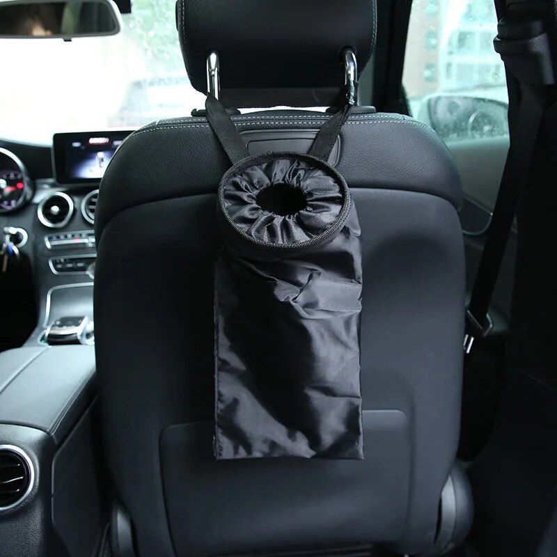 car backseat organizer with garbage bag, view 2 - MRSLM