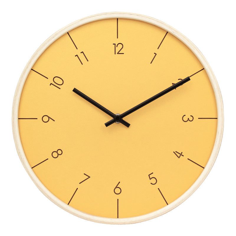 decorative wooden wall clock, view 5 - MRSLM