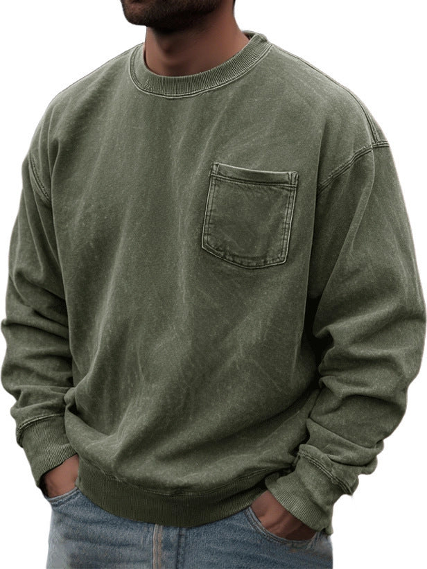 Men's Pullover Round Neck Long Sleeves Sweater