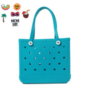waterproof beach basket tote bag, view 5 - MRSLM