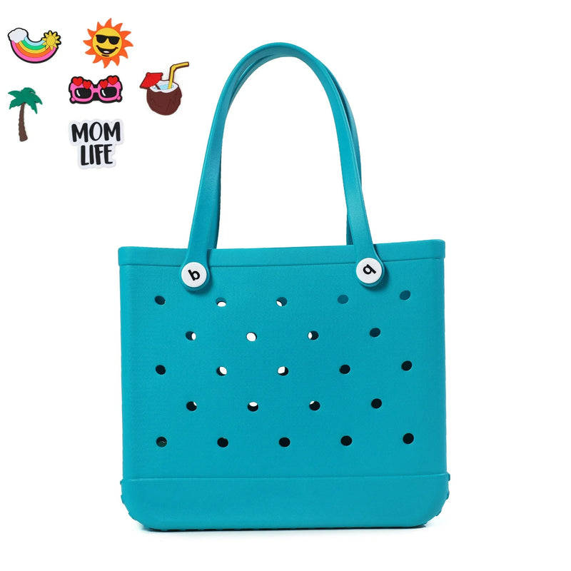 waterproof beach basket tote bag, view 5 - MRSLM