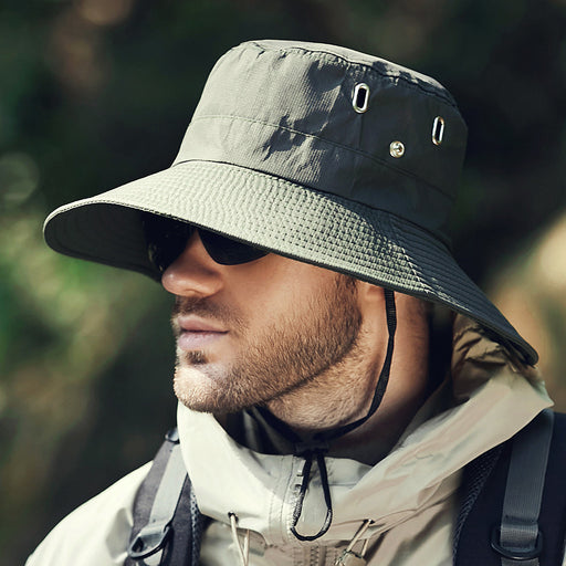 wide brim waterproof sun hat for men, view 5 - MRSLM