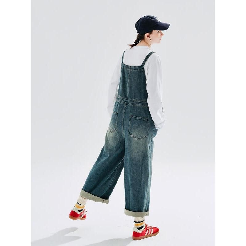 Lässige Jeans-Latzhose für Damen