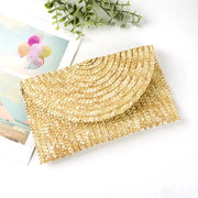 grass woven large capacity clutch bag - MRSLM