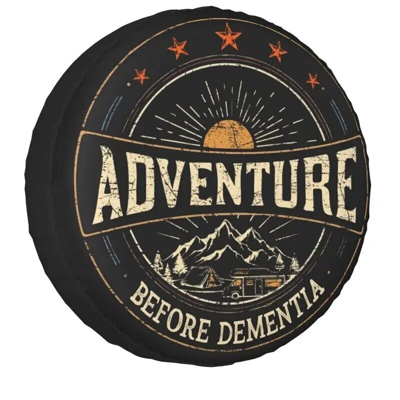 Universal Adventure-Themed Tire Cover for SUV, Truck & Camper