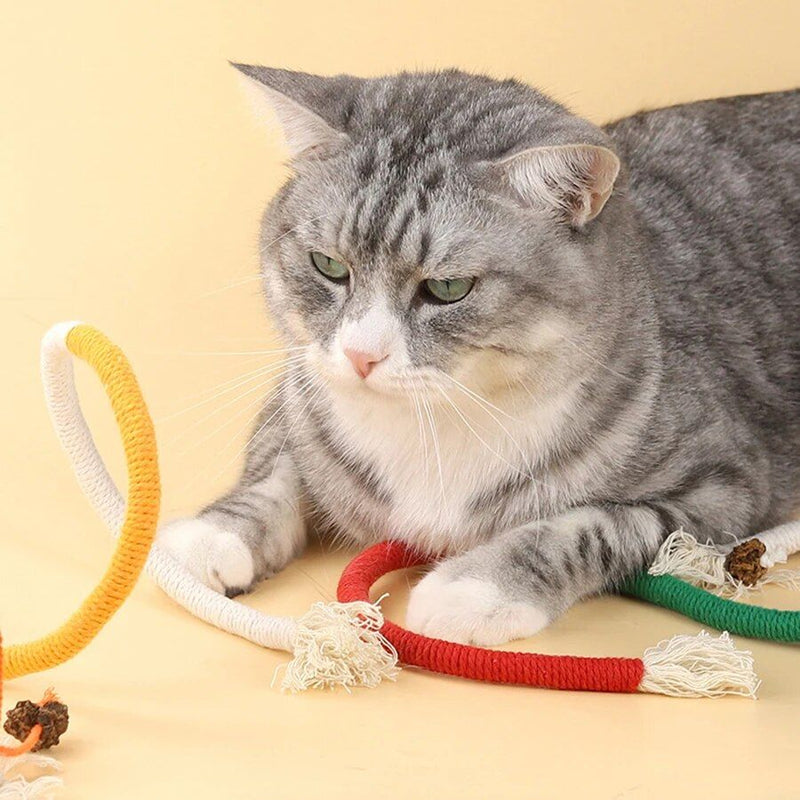 cotton rope cat teaser toy, view 8 - MRSLM