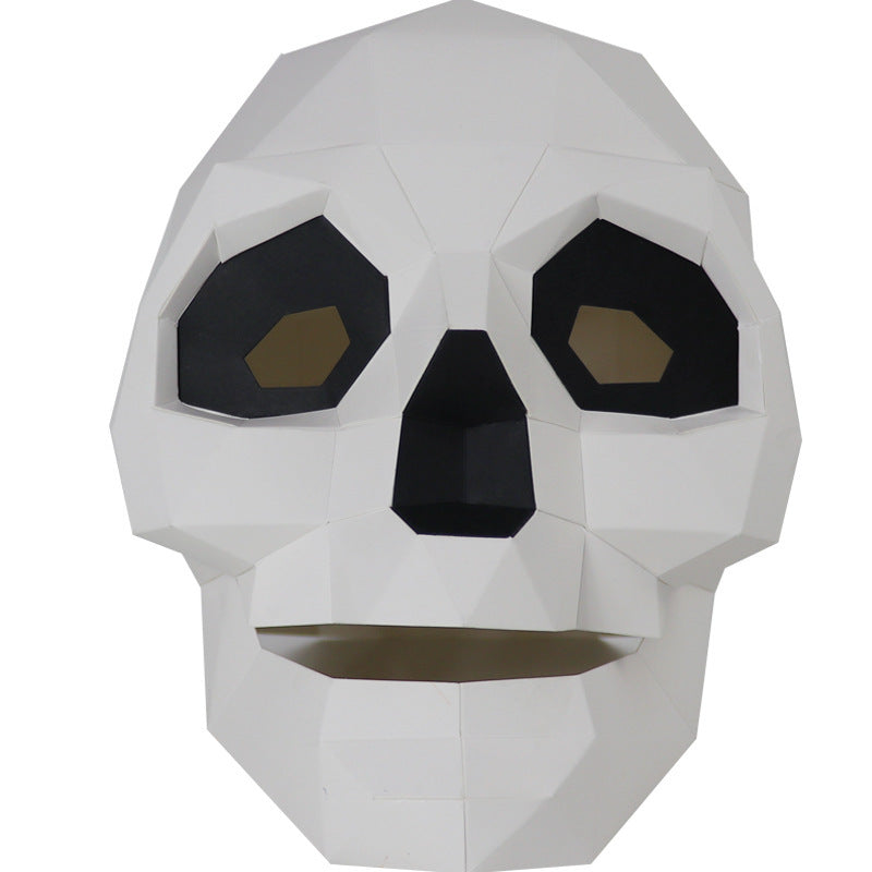 diy paper skull mask, view 3 - MRSLM