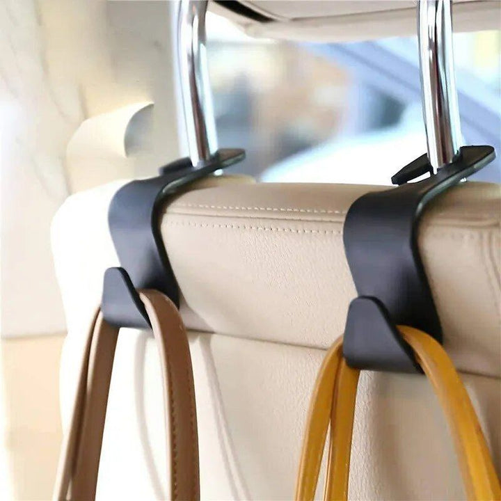 Car Seat Headrest Hook: Streamlined Storage for Bags & Clothes