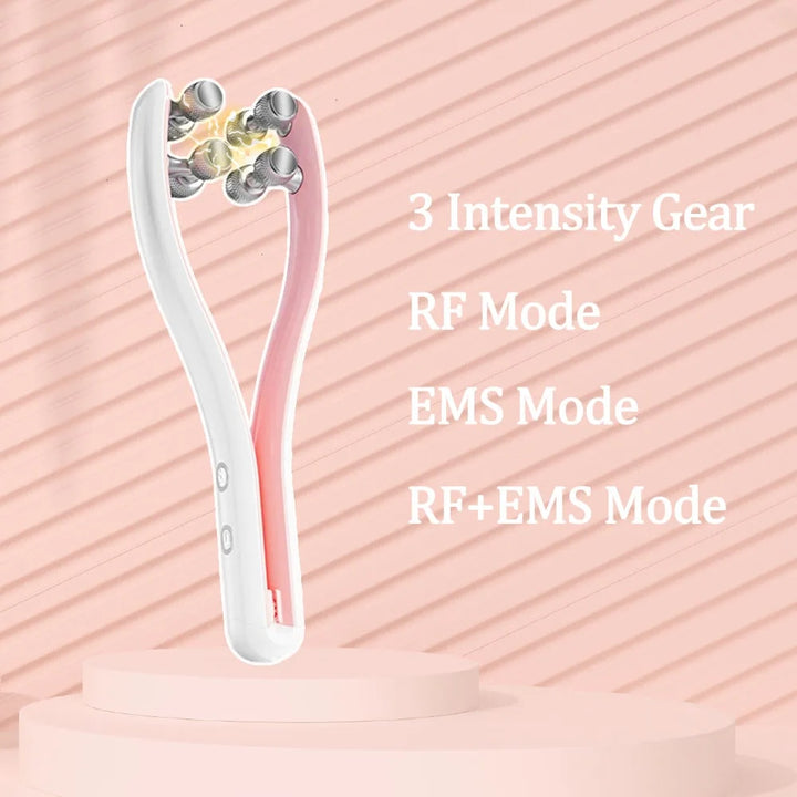 Y-Shape EMS Face Lifting Roller - Multifunctional Facial Massager & Skin Tightening Tool