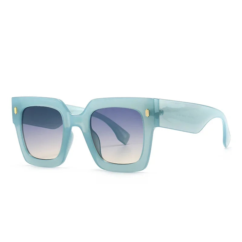 retro square frame cat eye sunglasses, view 5 - MRSLM