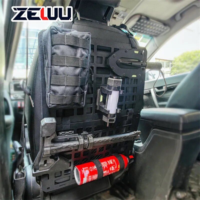 foldable molle car seat organizer, view 4 - MRSLM