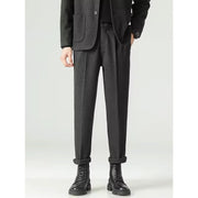 minimalist pleated suit pants, view 4 - MRSLM