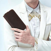 genuine leather RFID blocking men's wallet - MRSLM