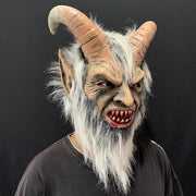 halloween horror devil latex mask, view 4 - MRSLM