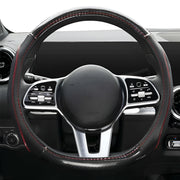 flat bottom D-shape steering wheel cover, view 2 - MRSLM