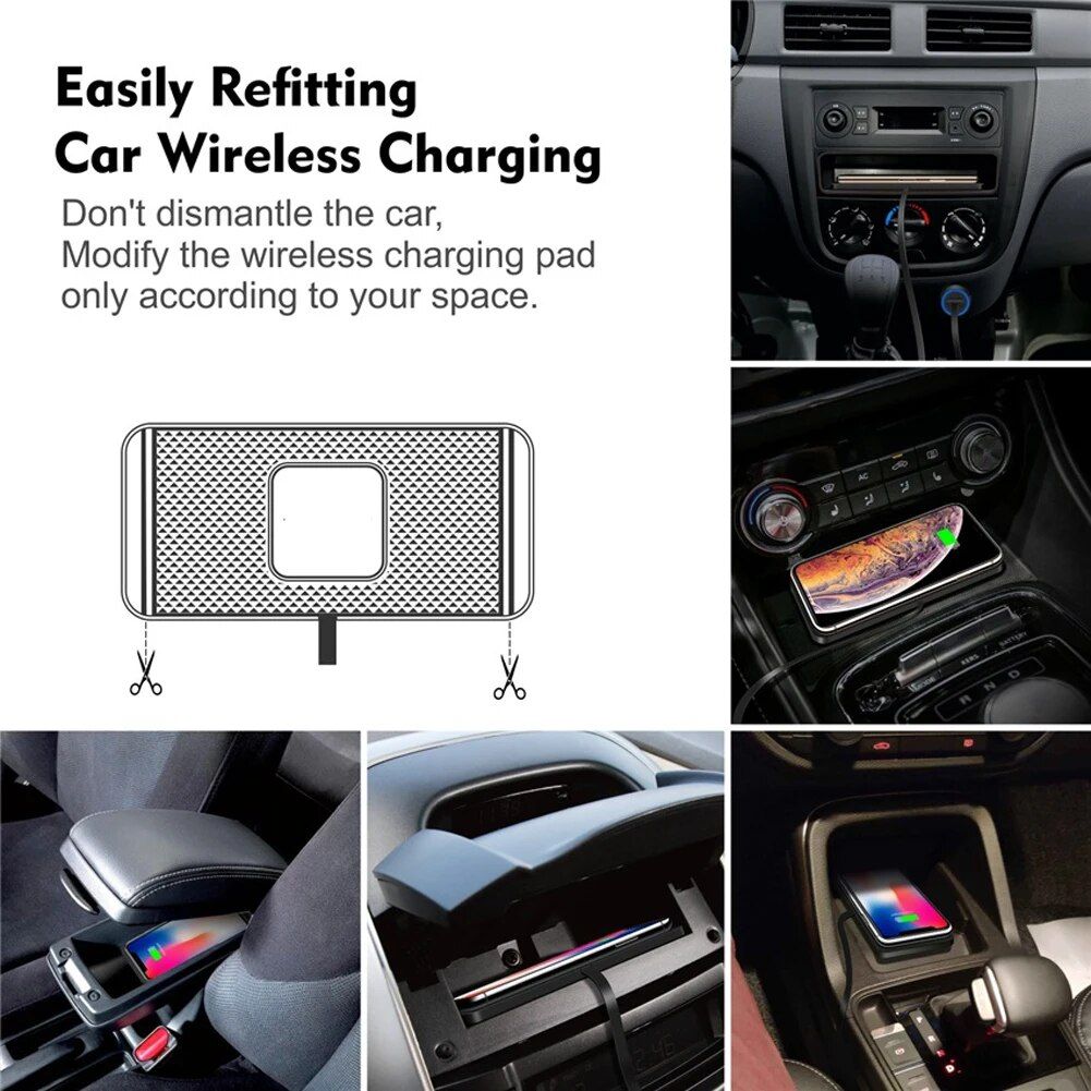 15W Car Wireless Charger Mat