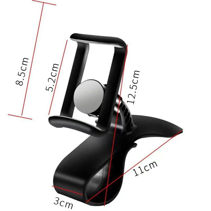 dashboard clip mount car phone holder, view 4 - MRSLM