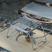 folding campfire grill stand, view 6 - MRSLM