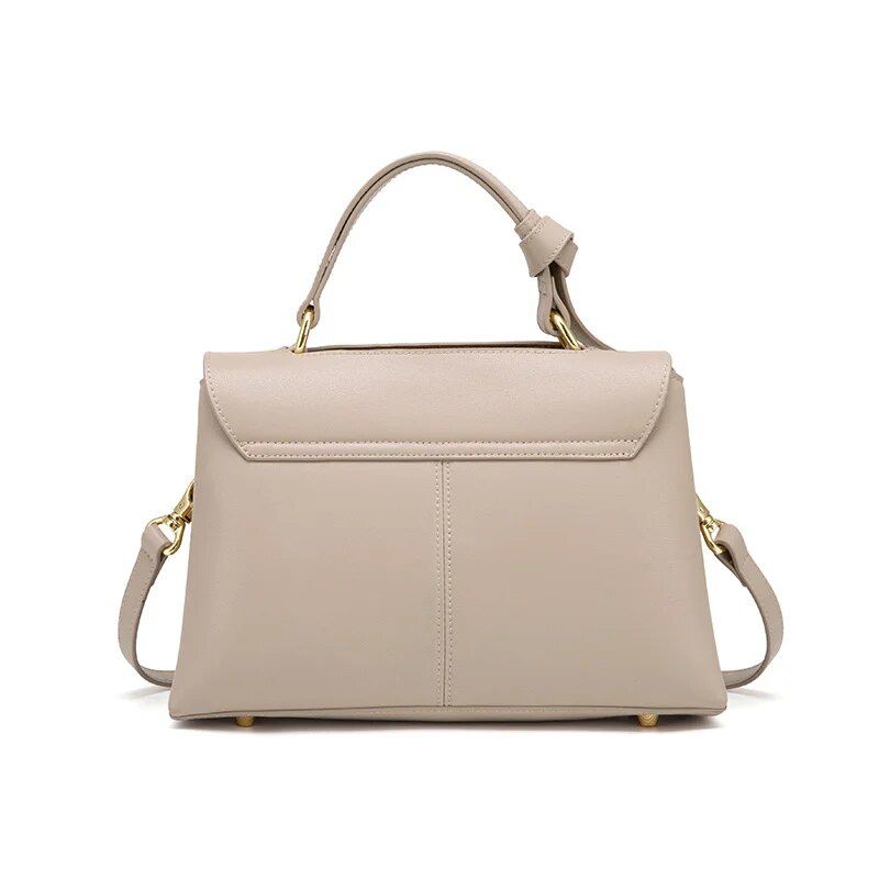 Bolsa de couro macio estilo satchel