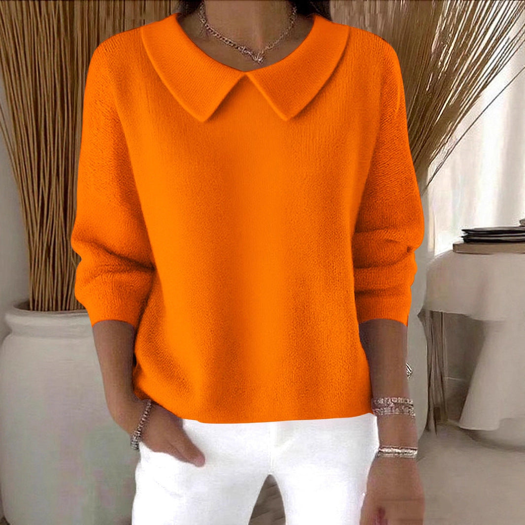 New Women's Loose Casual Solid Color Long Sleeve