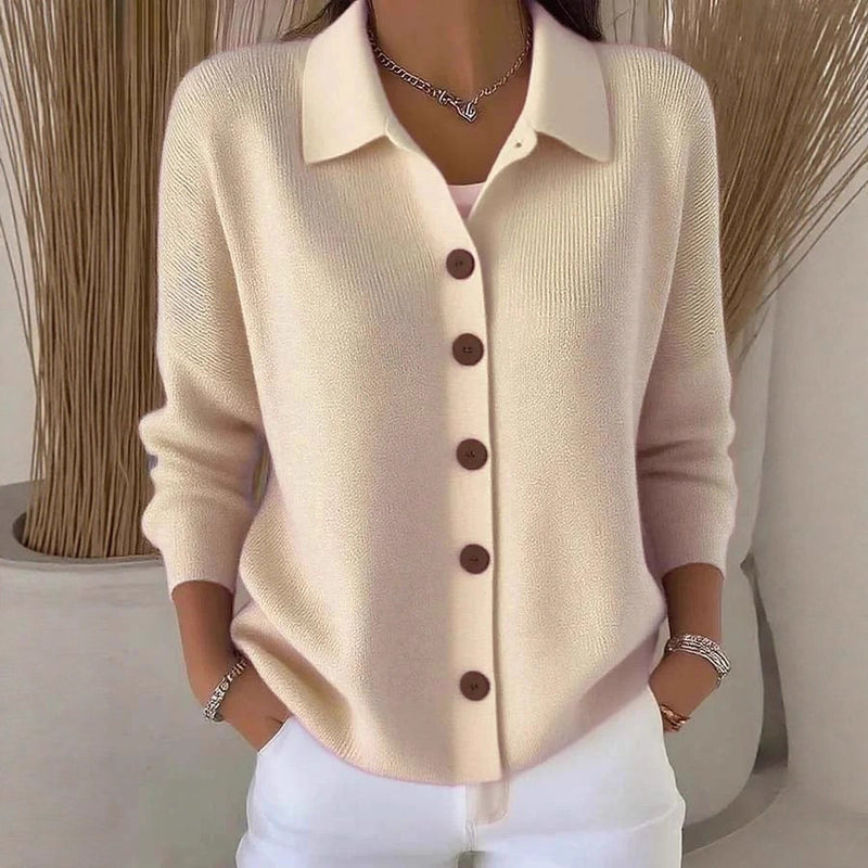 women's button knit cardigan, view 2 - MRSLM