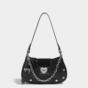 punk chain underarm purse, view 4 - MRSLM