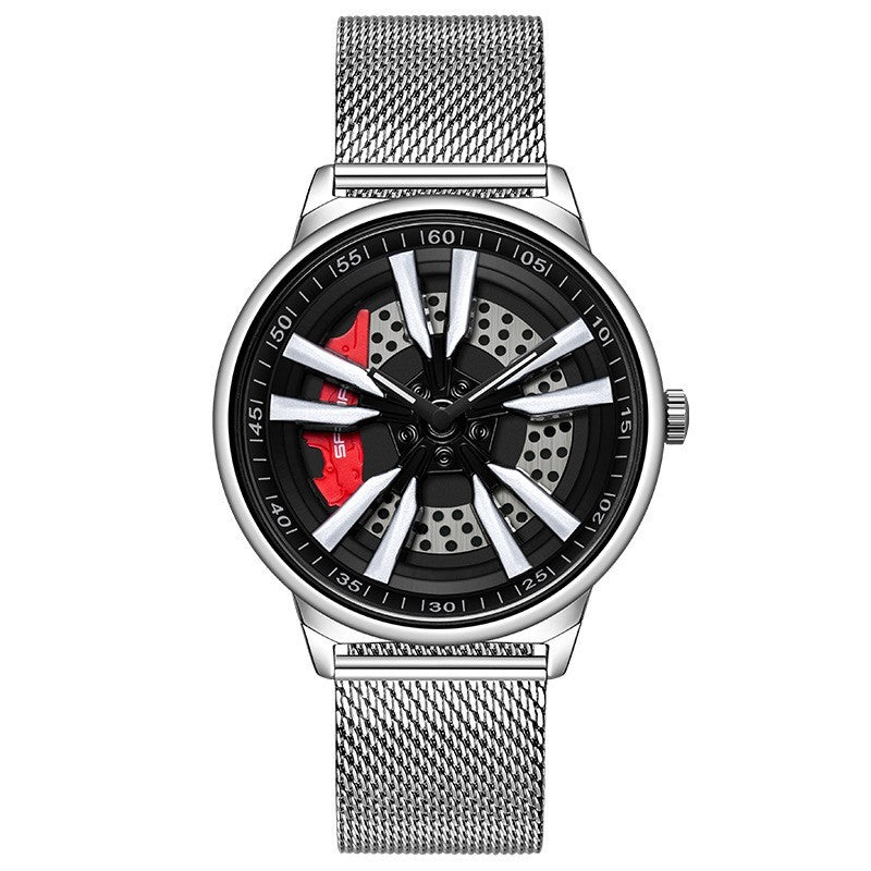 rotating wheel quartz watch, view 5 - MRSLM