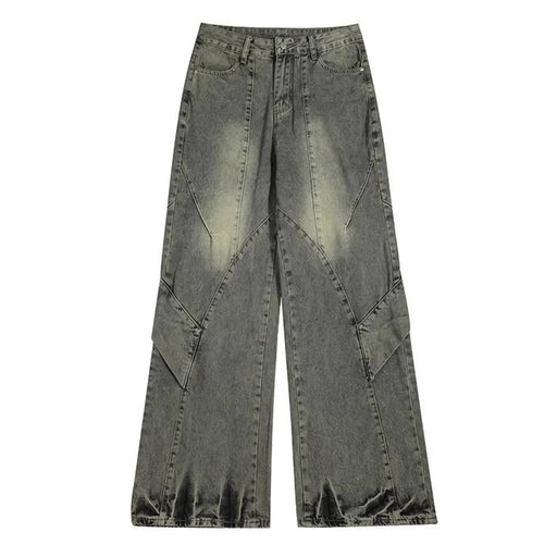 Men's loose straight-leg denim pants, view 2 - MRSLM