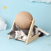 cat scratching ball toy, view 3 - MRSLM