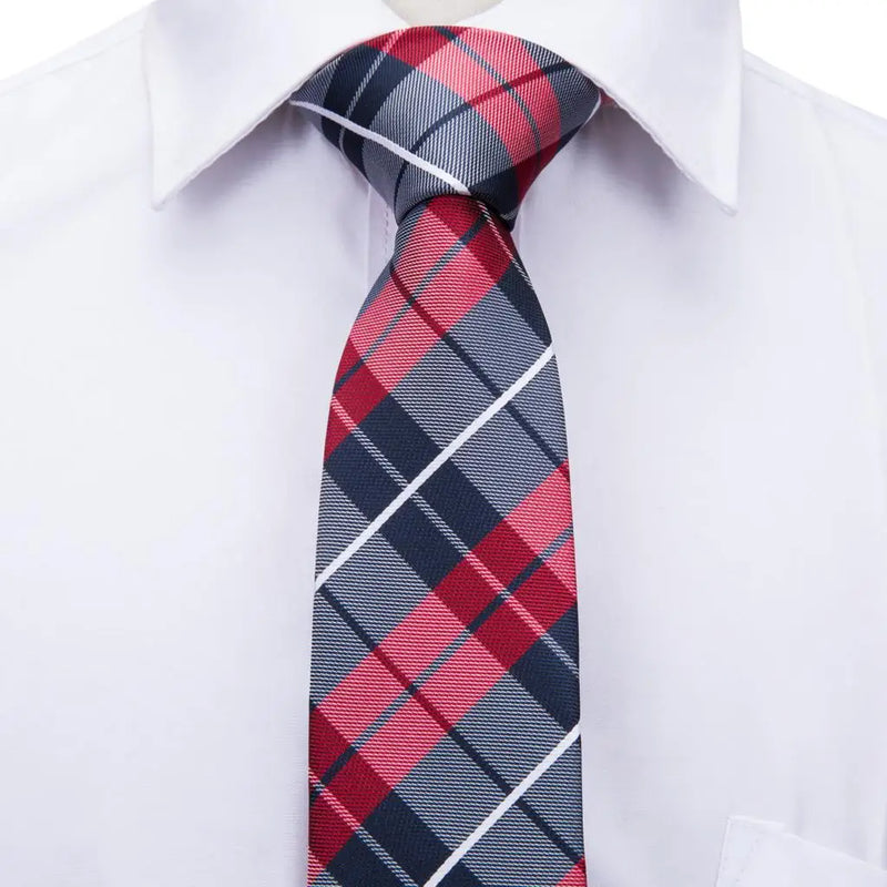 plaid silk necktie - MRSLM