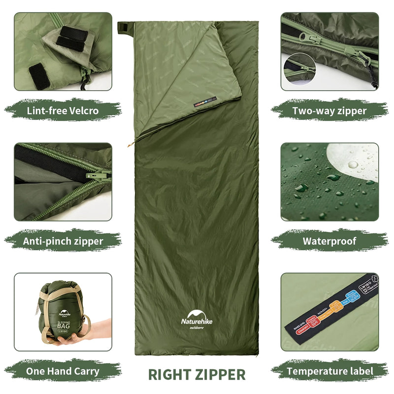 Ultraleichter Baumwollschlafsack für Outdoor-Abenteuer im Frühling und Sommer