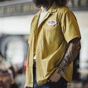 vintage Cuban collar embroidered shirt, view 6 - MRSLM