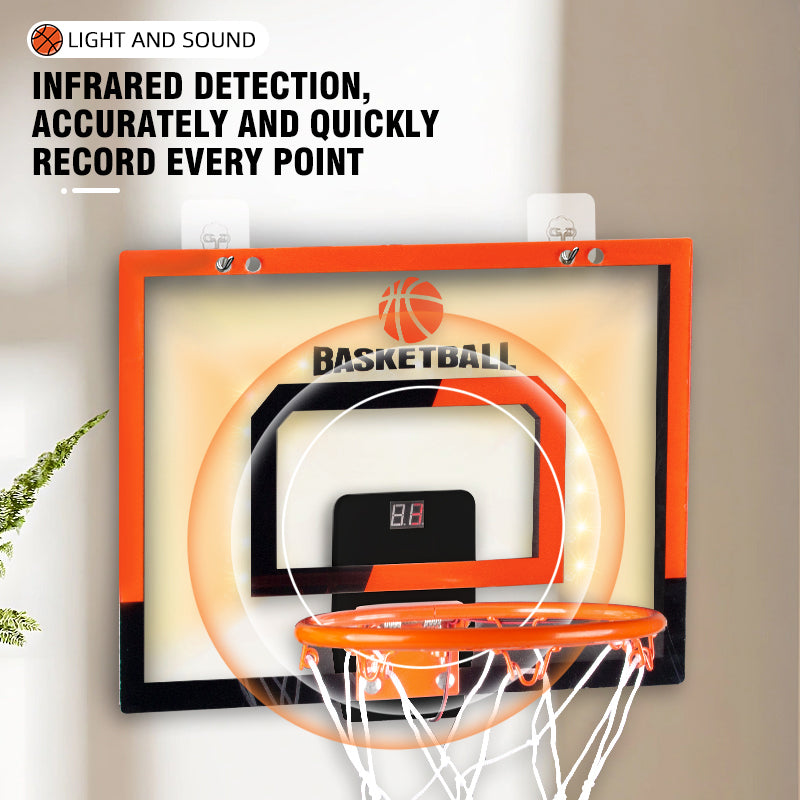 wall-mounted basketball hoop with score counter, view 7 - MRSLM