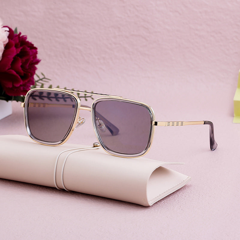 vintage square oversized sunglasses, view 13 - MRSLM