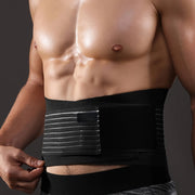 men's waist and back support fitness belt, view 3 - MRSLM
