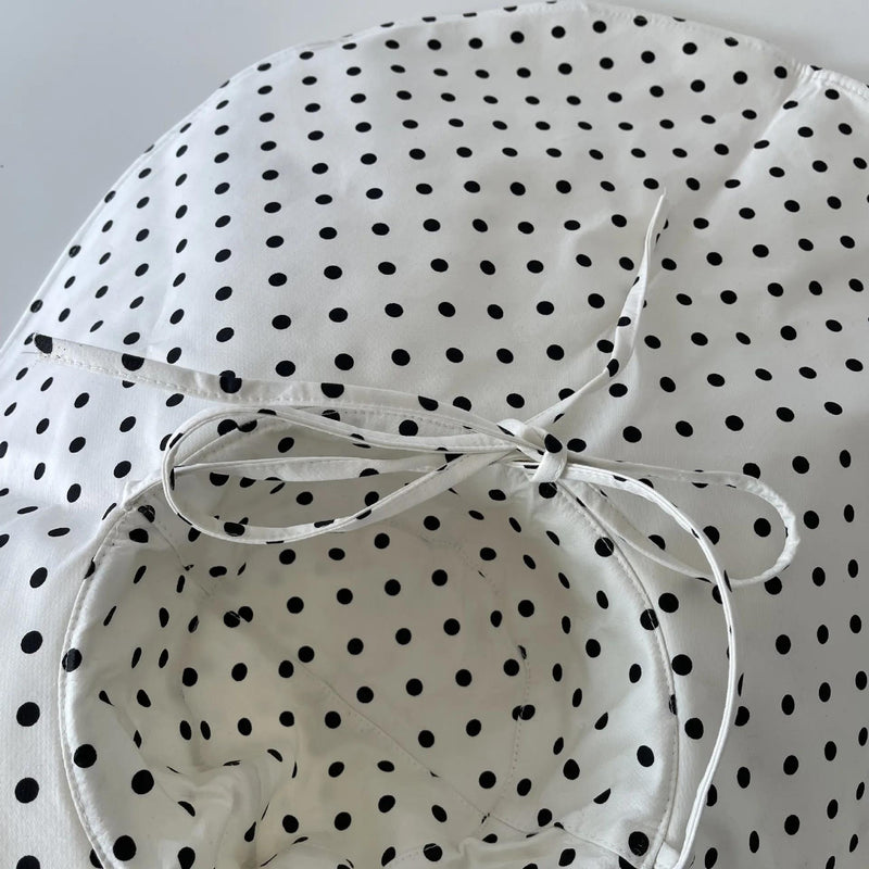 oversized polka dot sun hat, view 6 - MRSLM
