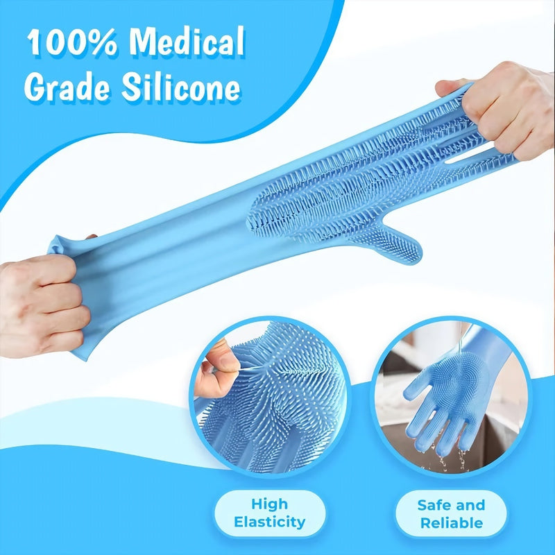 pet grooming silicone gloves, view 10 - MRSLM