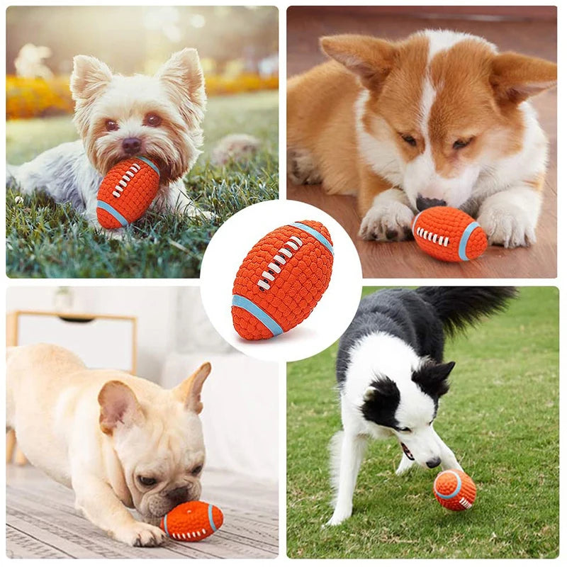 Bite-resistant squeaky chew toy for dogs, view 6 - MRSLM