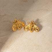 bee earrings, view 3 - MRSLM