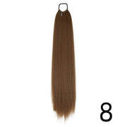 synthetic wrap around ponytail extensions, view 2 - MRSLM