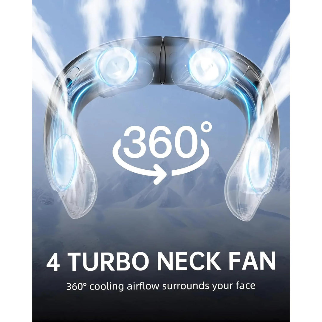 Portable Neck Fan with Rechargeable Cooling for Outdoor Sports