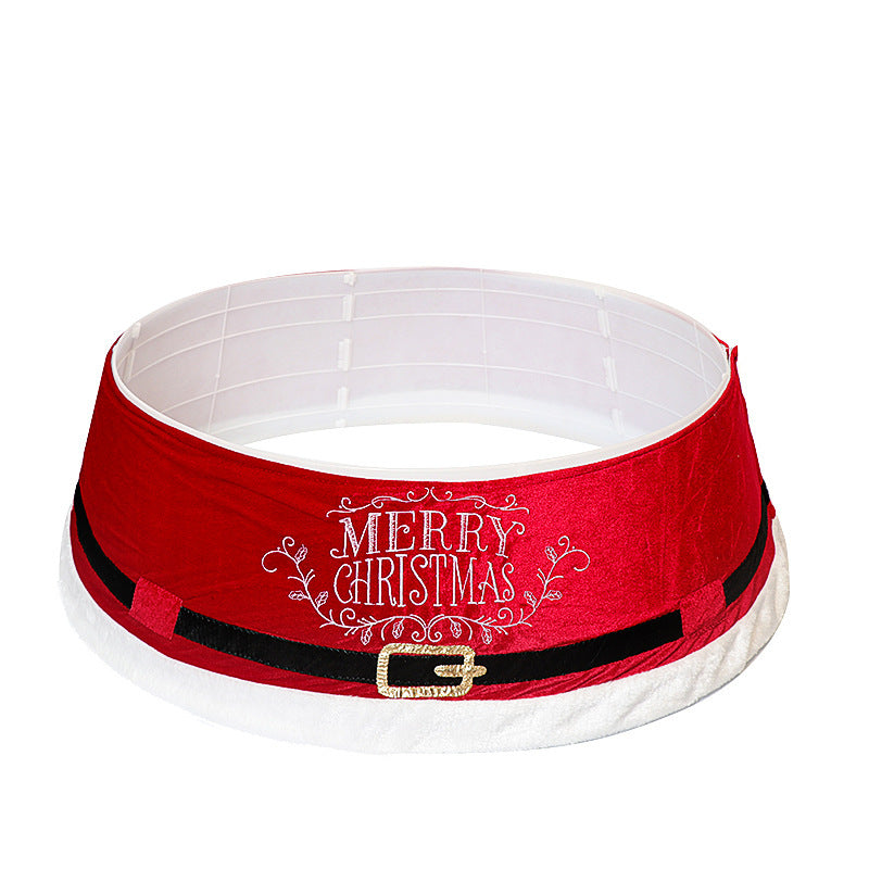 Velvet belt Christmas tree skirt, view 4 - MRSLM