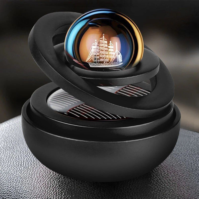 solar rotating car air freshener, view 4 - MRSLM